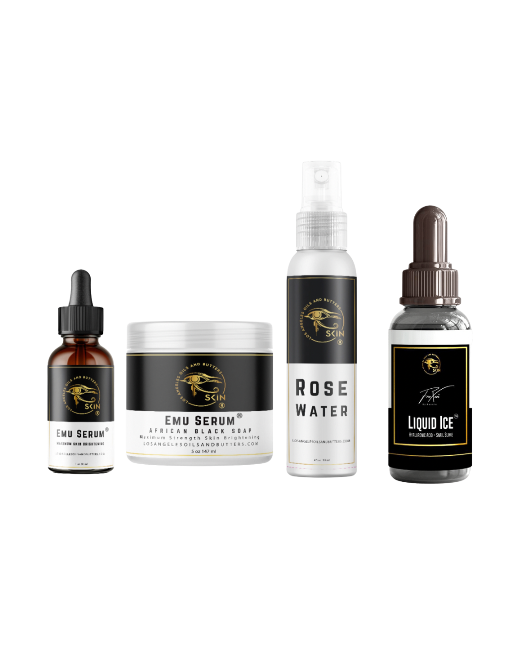 4 Piece Emu Serum Facial Kit - Complete Daily Routine – Los