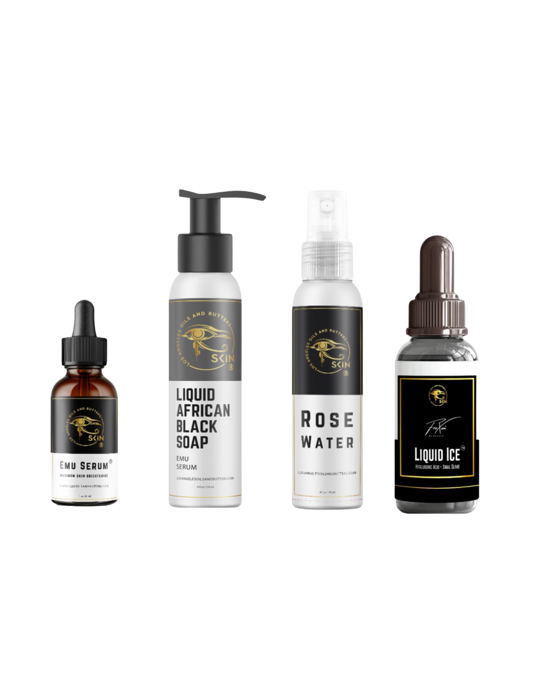 4 Piece Liquid Emu Serum Soap Facial Kit